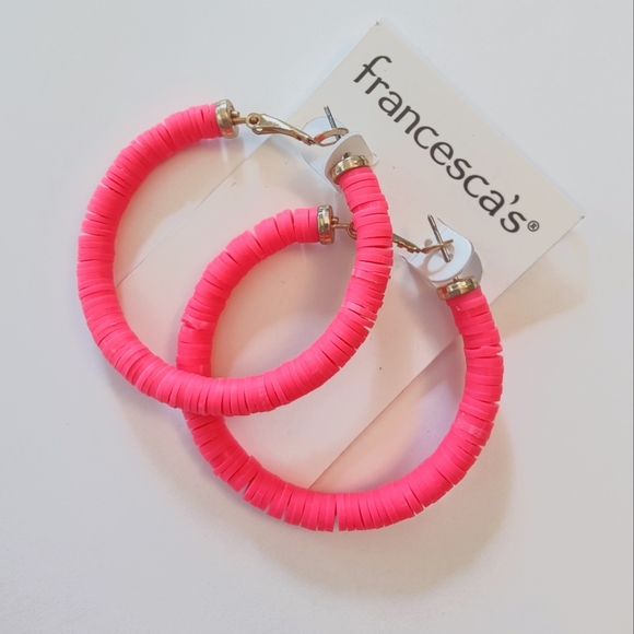 Francesca’s Kayleigh Neon Hoops - Picture 3 of 3